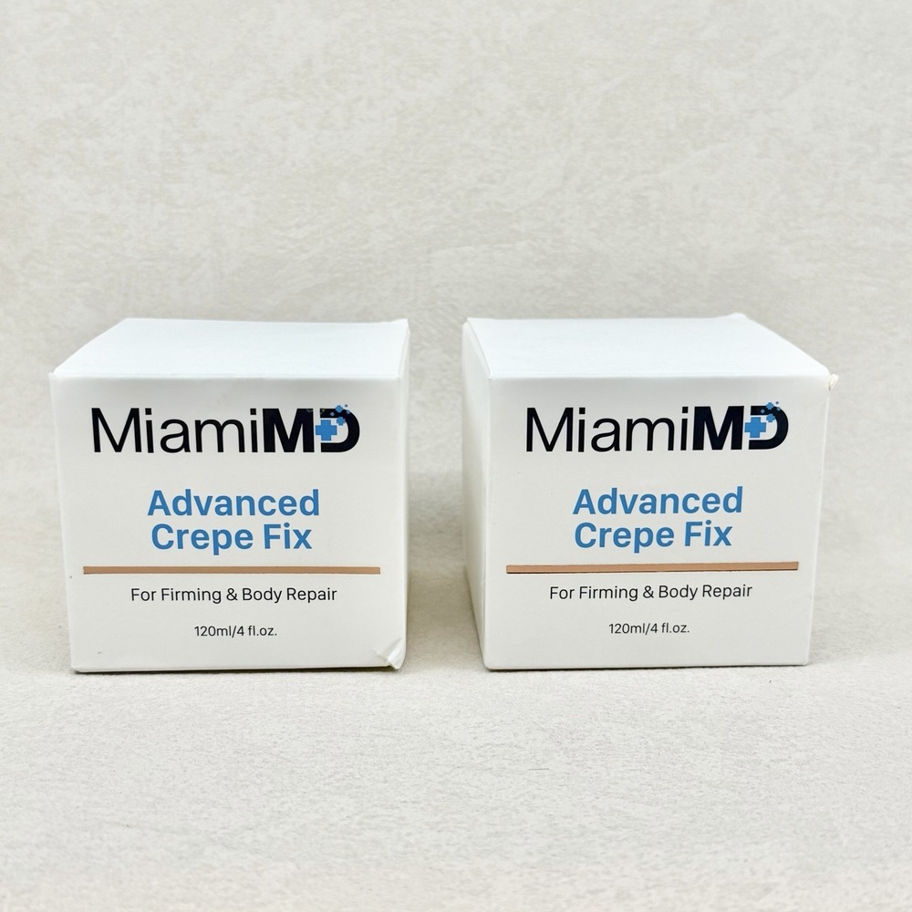 MiamiMD 2 PACK ( Miami MD) ADVANCED CREPE FIX For Firming & Body Repair 4oz NEW